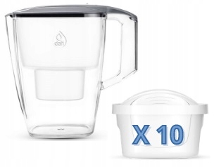 Dzbanek Dafi Start 4l 10 x filtr Dafi Unimax Kolor Szary