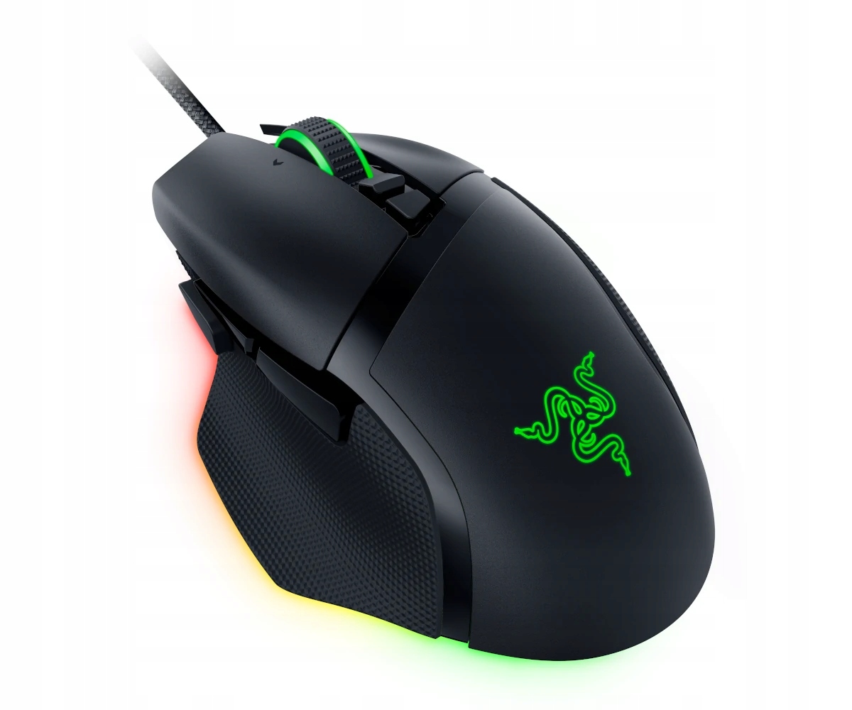 Razer Mysz Gamingowa Basilisk V3 35K, Czarna, 35K DPI — 6