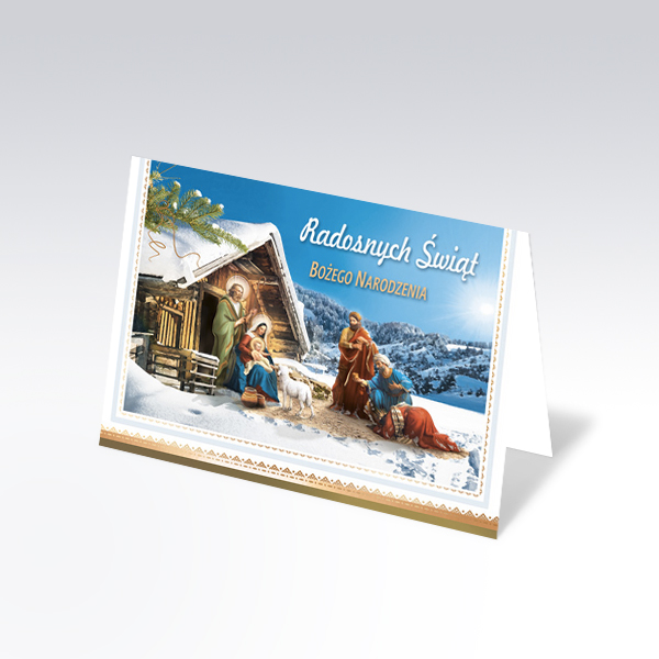 

Karnet Laurka Kartka Święta Bn + Koperta + Opłatek