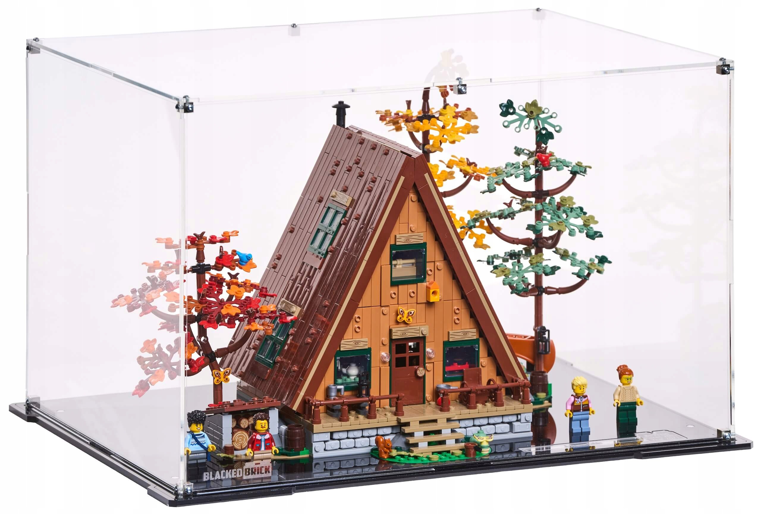 Vitrína Blacked Brick pro Lego 21338 Ideas Chatka ve tvaru písmene A