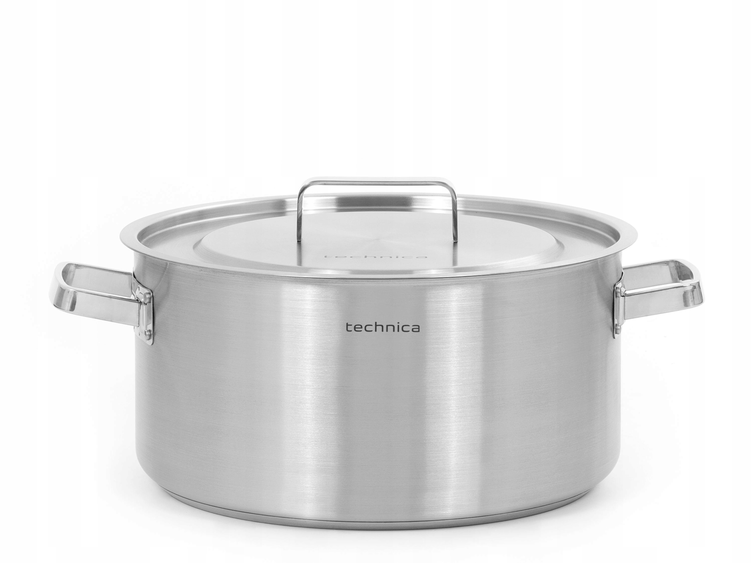 GARNEK INDUKCJA NIERDZEWNY 18,3 L NISKI 360 mm TROJWARSTWOWE DNO TECHNICA