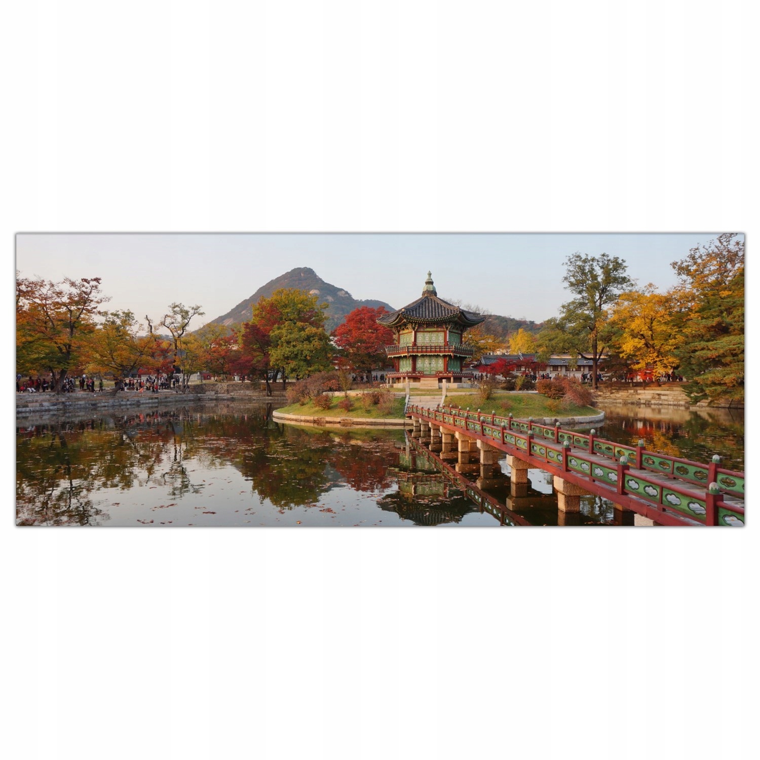 Palác Podzim Korea 125x50 Sklo lacobel do kuchyně