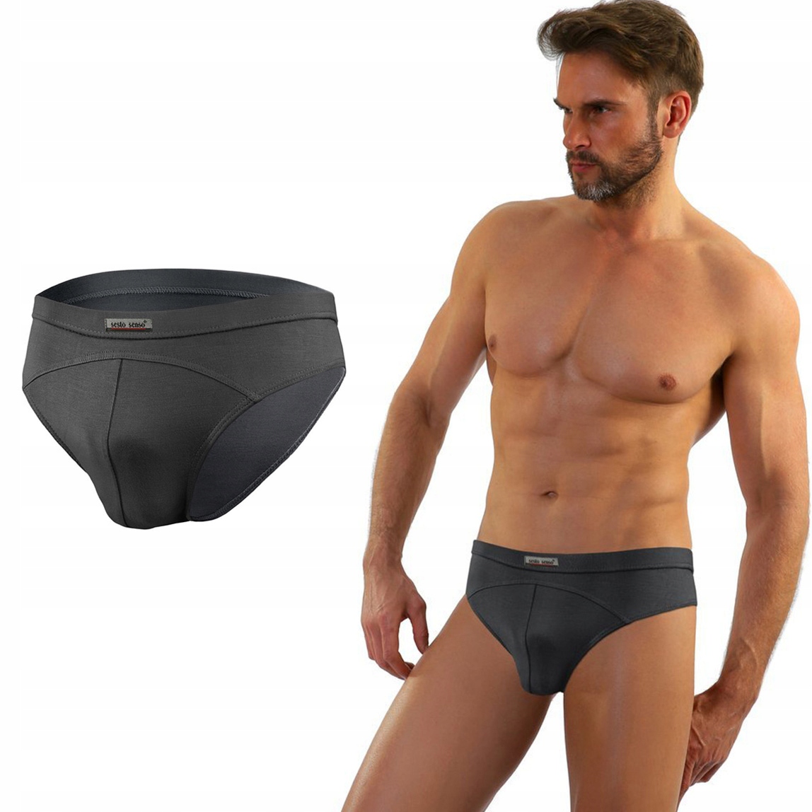 

Slipy męskie Sesto Senso Cadet z mikromodalu - XL