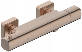 Kfa Termostatická Nástenná Sprchová Batéria Malaga, Brushed Rose Gold Pvd