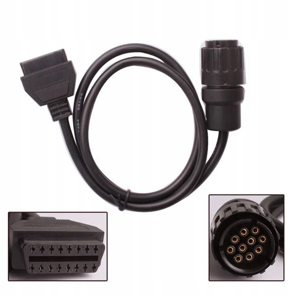 Adapter kabel przewód OBD2 na wtyk Bmw 10 pin do motocykli