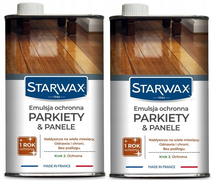 Levně 2xSTARWAX Ochranná Emulze Parkety & Panely 1 L