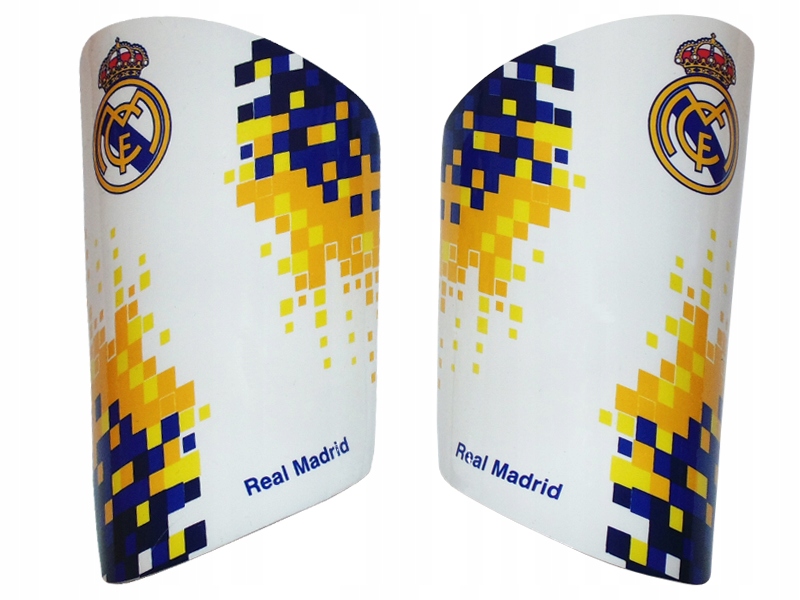 Real Madryt Plastikowe Ochraniacze Piłkarskie Dla Dzieci 8-10 Lat Roz Xs