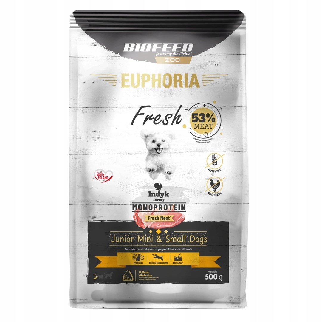 Levně Biofeed Euphoria čerstvé maso junior krůta mono sx/s 0,5 kg