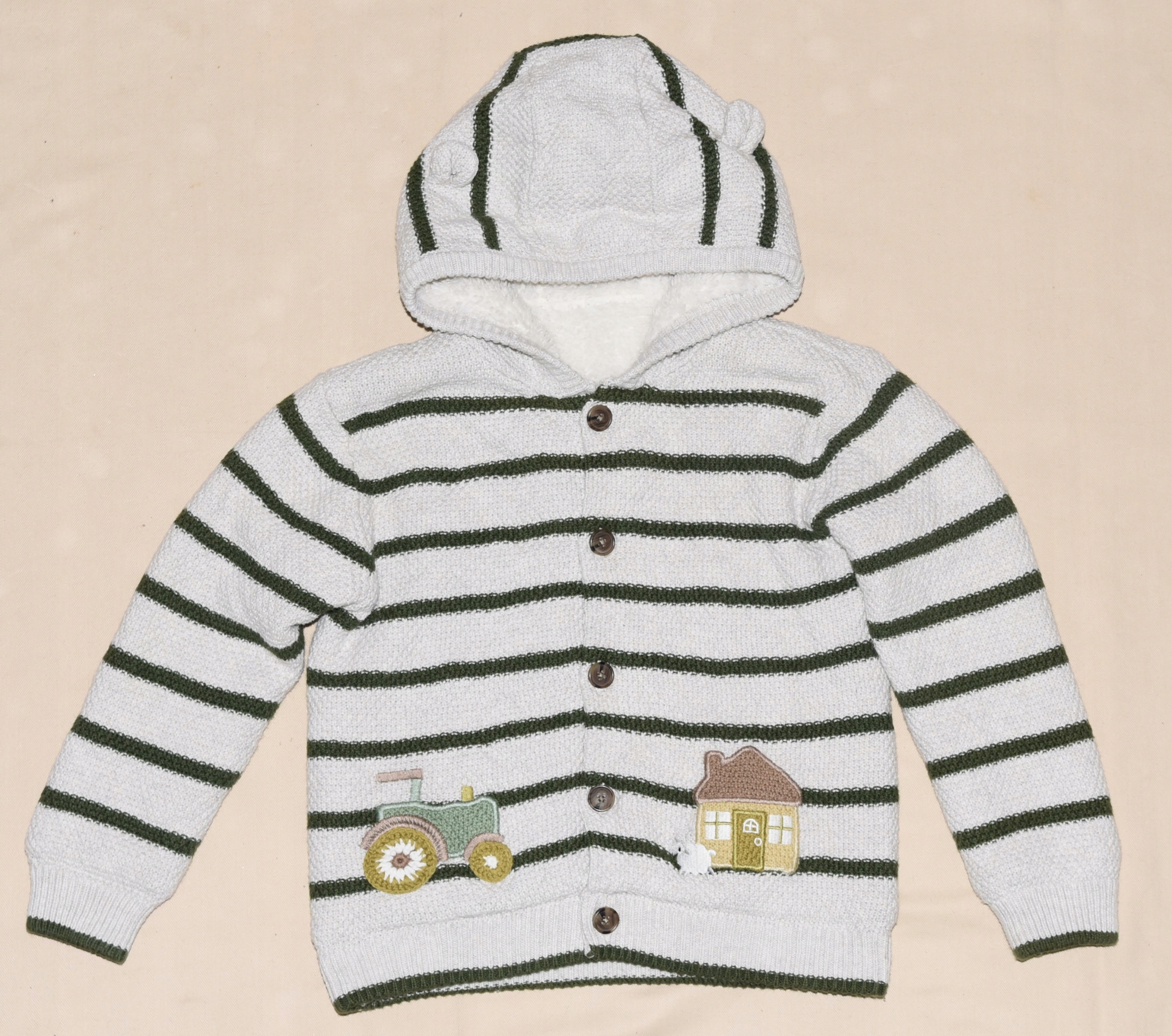 NUTMEG SWETEREK KURTKA FUTERKO 92/98 Marka Nutmeg