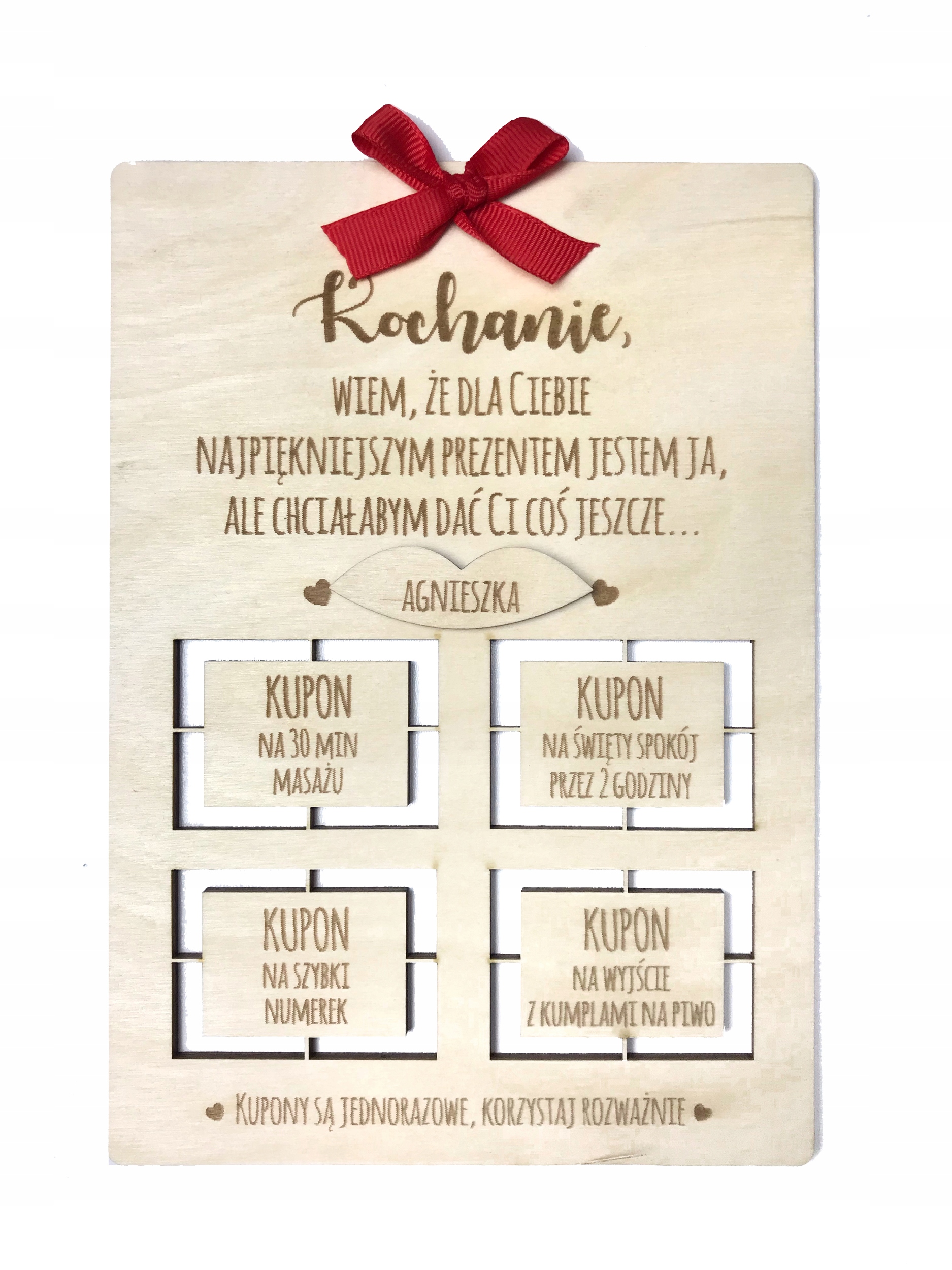 

Prezent Dla Niego Niej Urodziny Bon Kupon Grawer