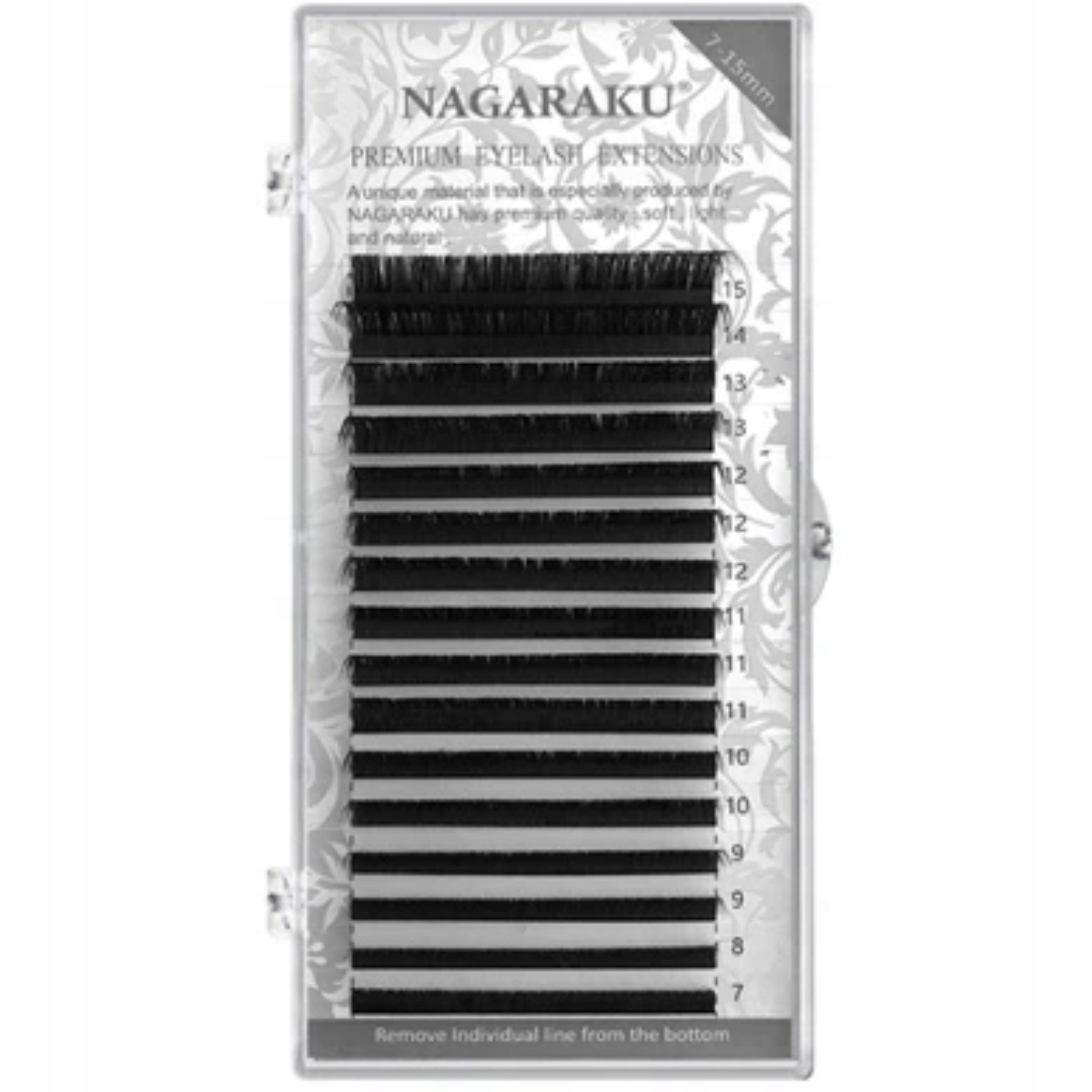 Rzęsy NAGARAKU MIX Premium L 0.15 7-15mm 16 pasków