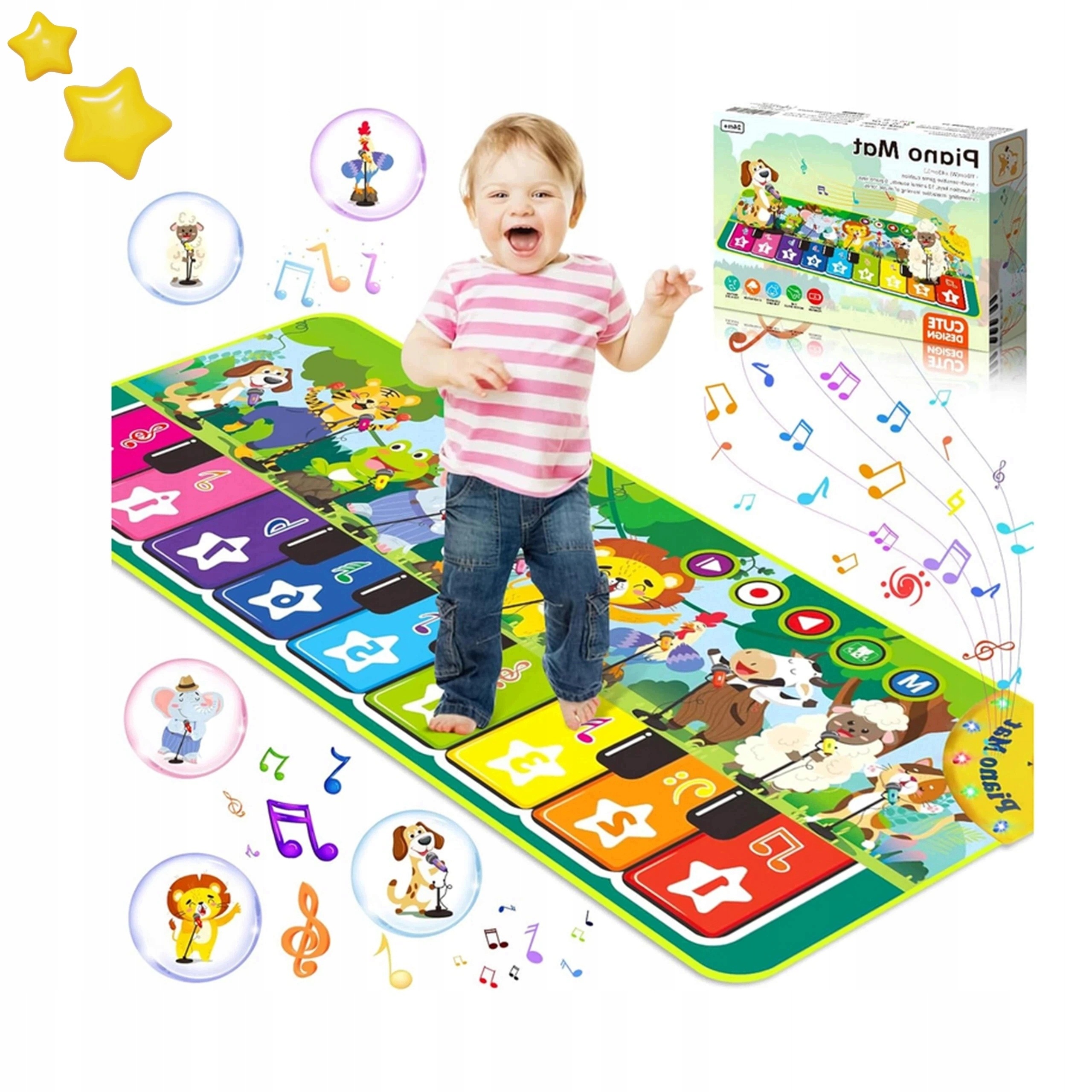 Maty Muzyczne Z 9 Nutami Pianina Idealny Urodzinowy Dla Dzieci