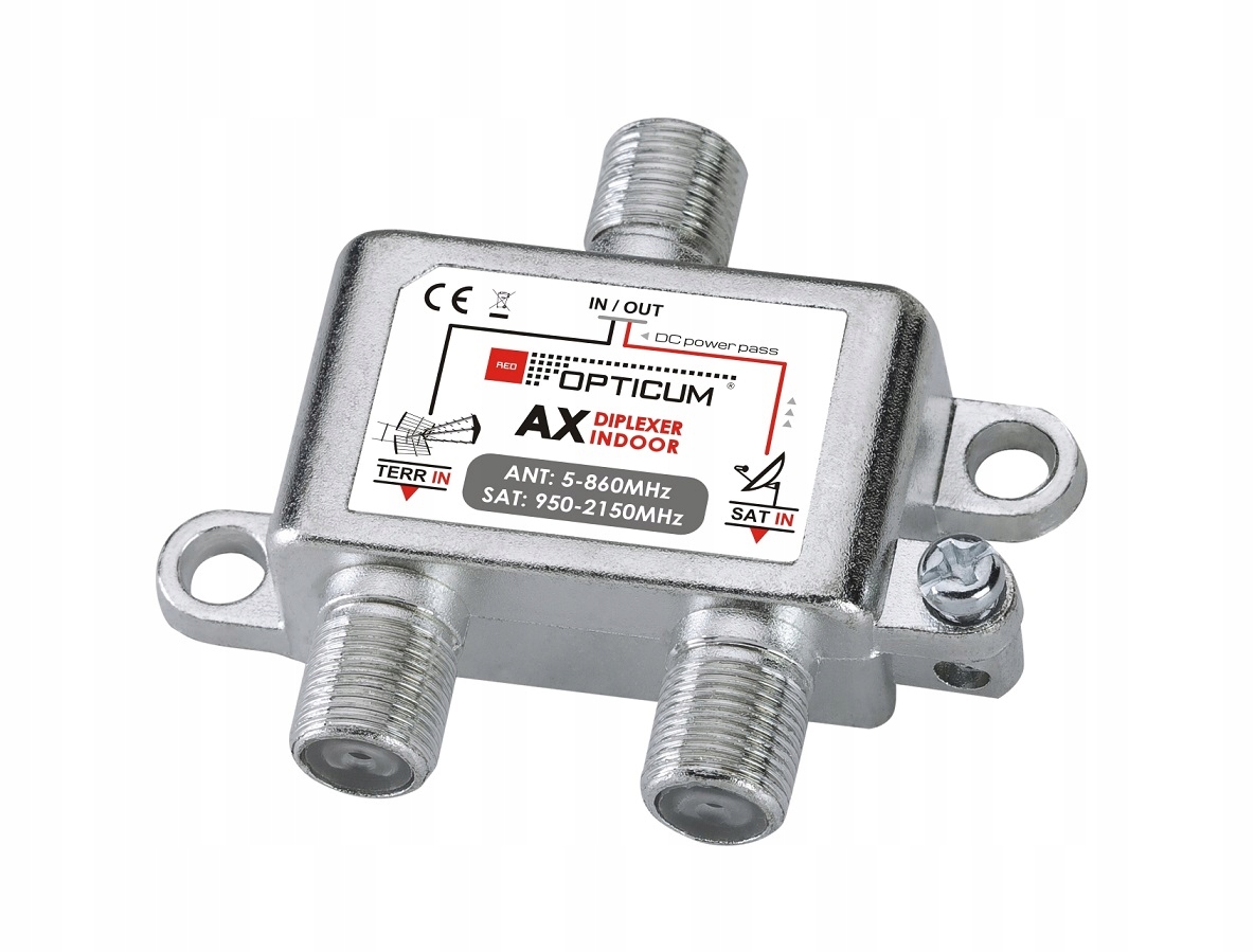 

Sumator Rtv/sat In Opticum Ax Diplexer do single