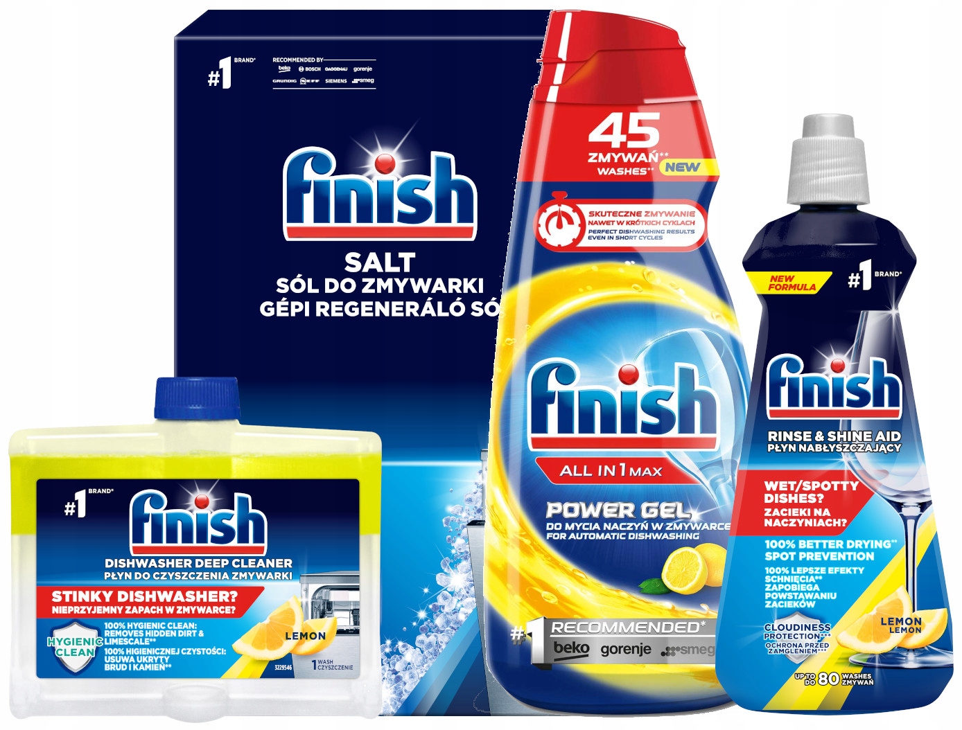 Levně Finish Gel do myčky All in 1 na mytí nádobí 45 mycích přísad