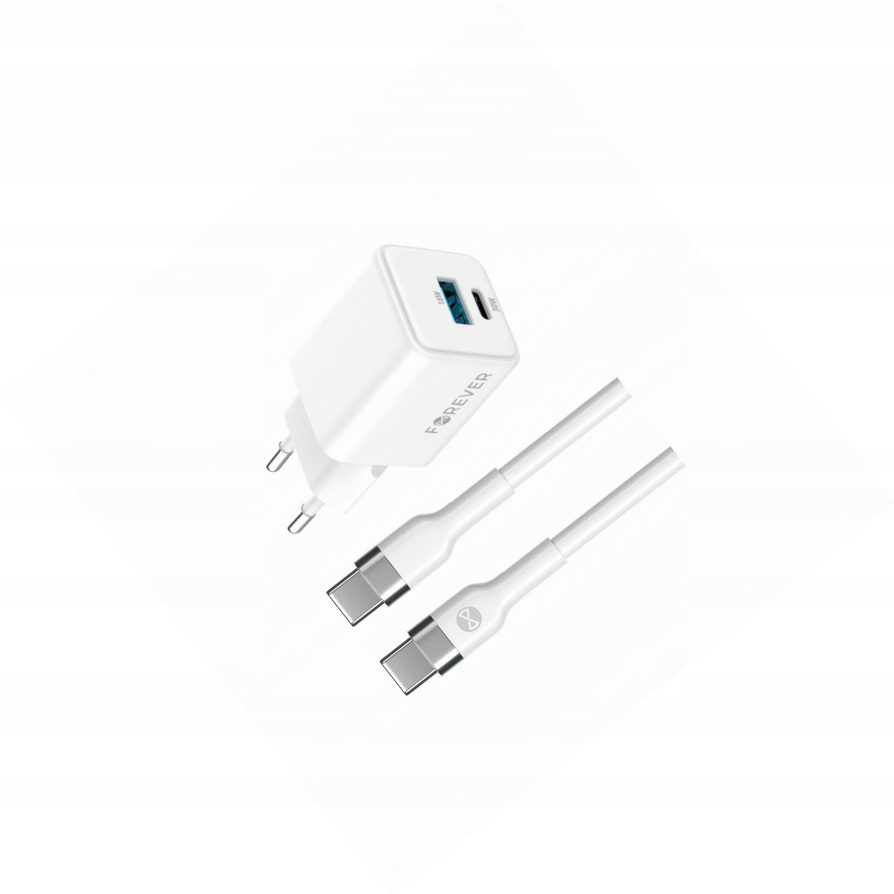 Szybka ładowarka GaN 30W 2 wejścia długim z kablem 2m do Google Pixel 7 Pro