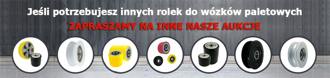 80x100 rolka do wózka paletowego Rodzaj kół poliuretan