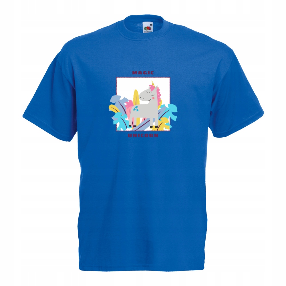 

Koszulka magic unicorn jednorożec XL niebieska