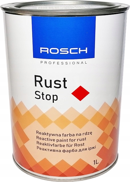 ROSCH RUST STOP 1L Czerwona Reaktywna Farba na Rdzę Okrętowa Antykorozyjna