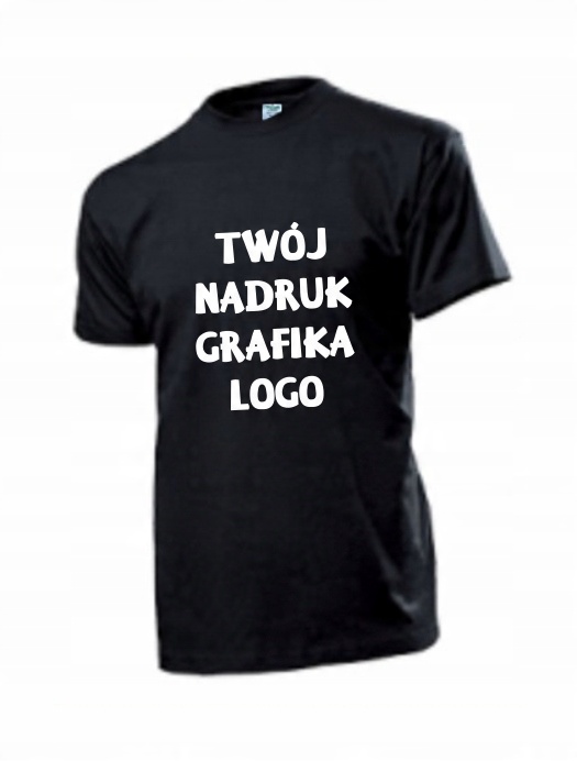 

Koszulka Koszulki Z Własnym Nadrukiem Napisem Logo