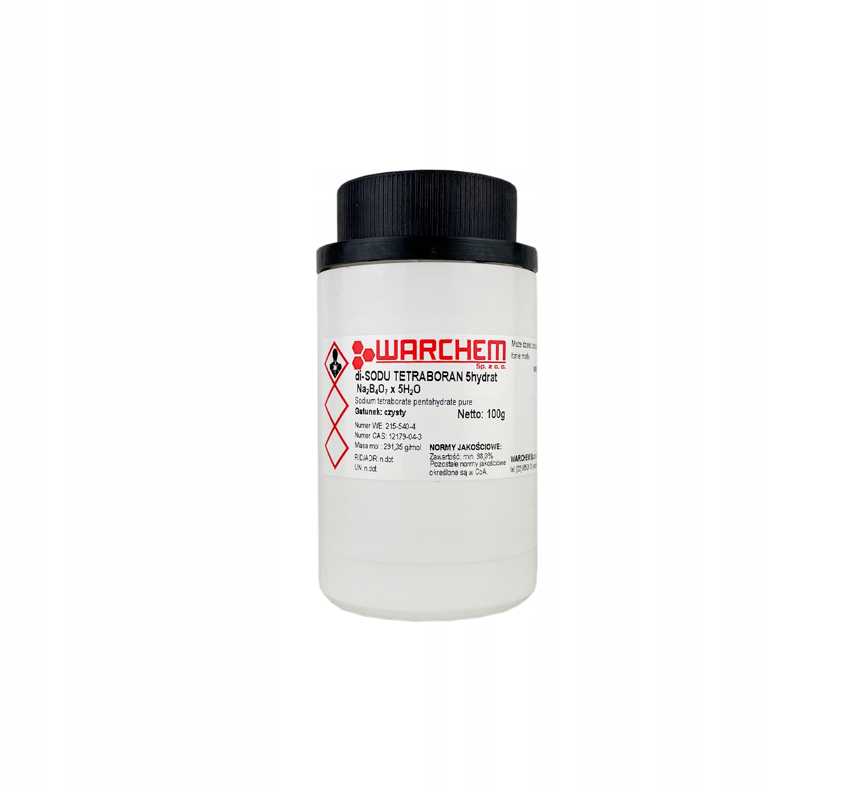

Tetraboran Sodu 5hydrat (boraks) czysty 100g