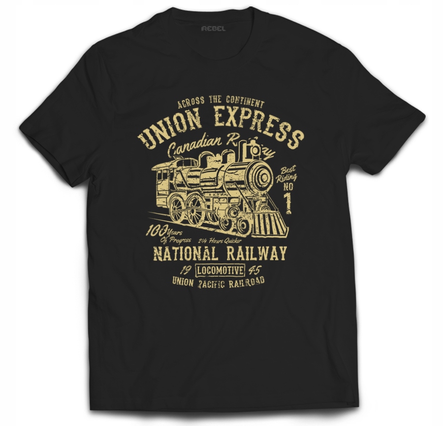 

Tshirt ciuchcia pociąg dla maszynisty kolej XL