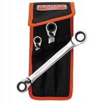 3 obojstranné kľúče s račňou M8-M19 Bahco [S4RM/3T]