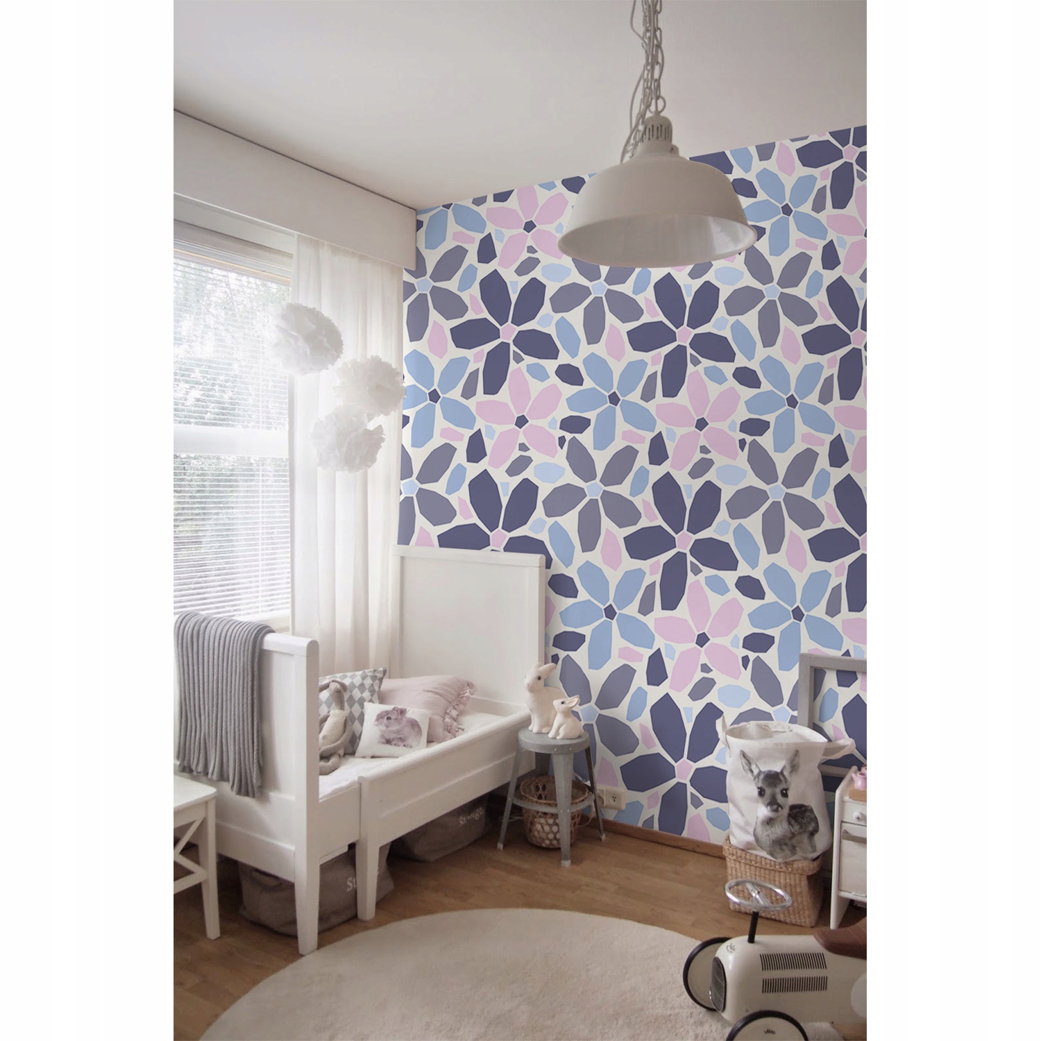 

Fototapeta na ścianę Kwiatowe wylepianki 416x254cm