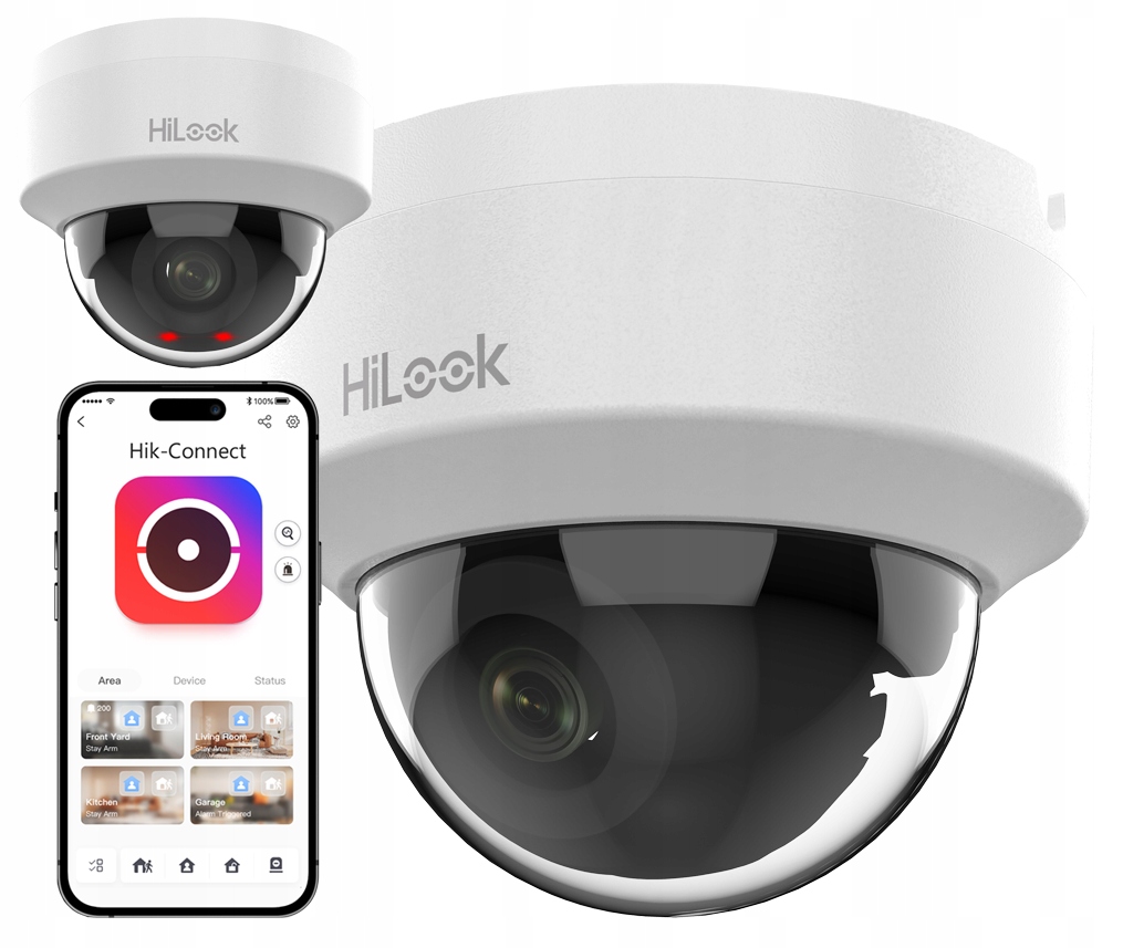 Kamera Ip 4MPx 2K IPC-D141H-C HiLook by Hikvision Wewnętrzna PoE