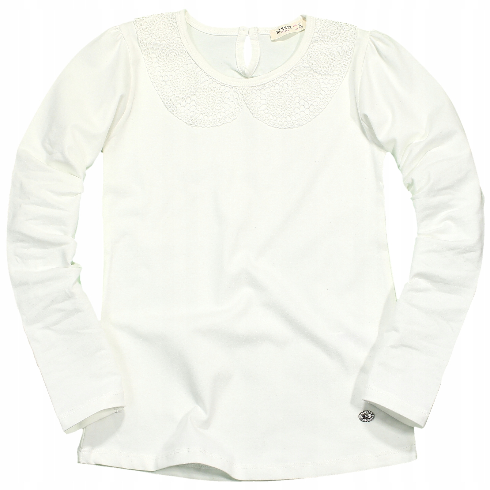 

Bluzka Biała Szkoła Kołnierzyk Rękaw 134