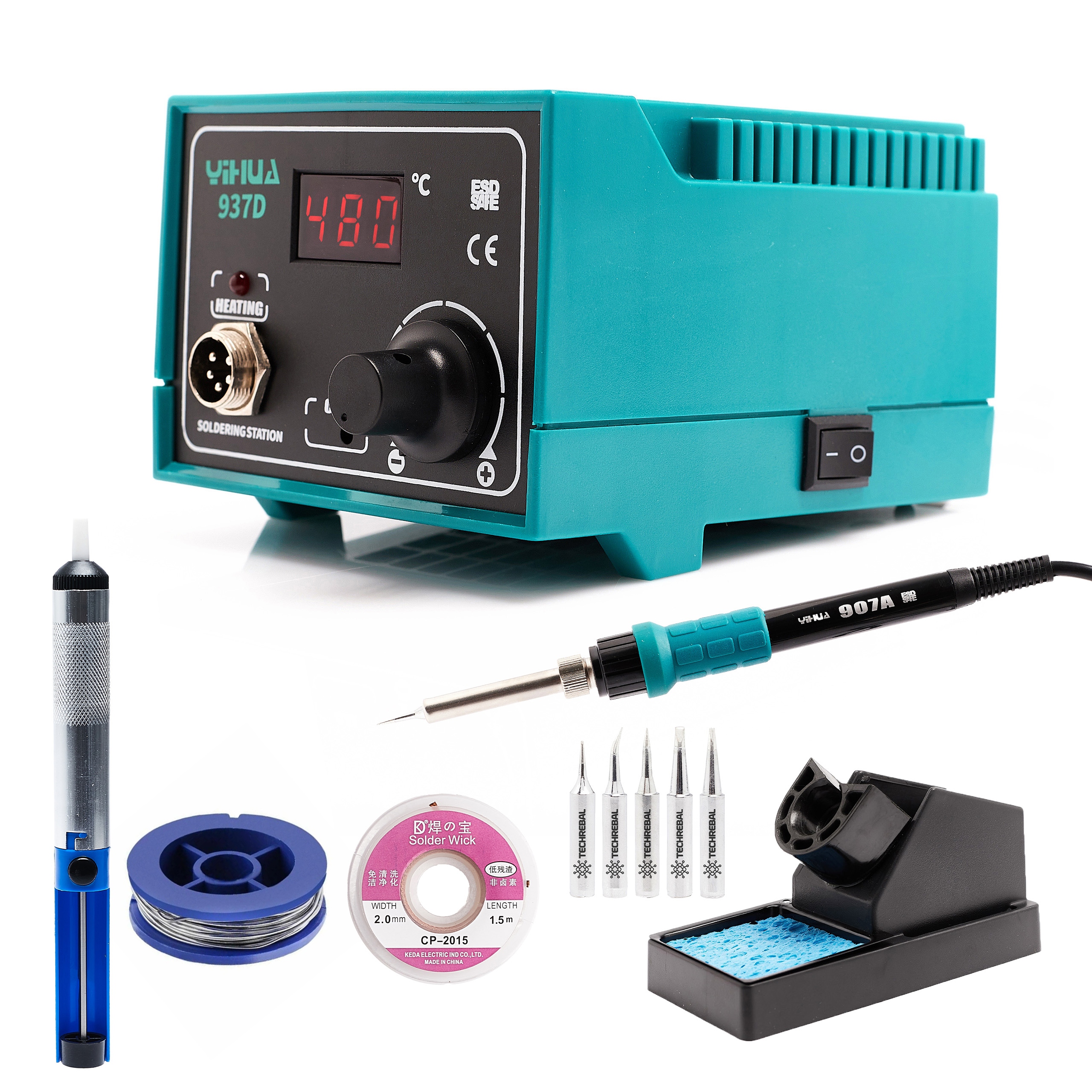 Stacja Lutownicza Yihua 937D Groty Odsysacz Cyna