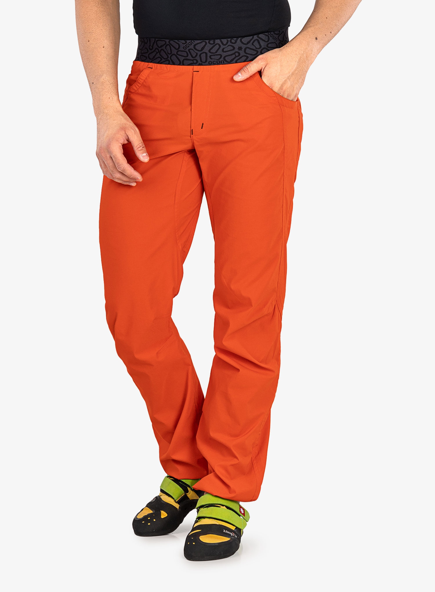 Spodnie wspinaczkowe Ocun Mania Pants - orange XXL Rozmiar XXL