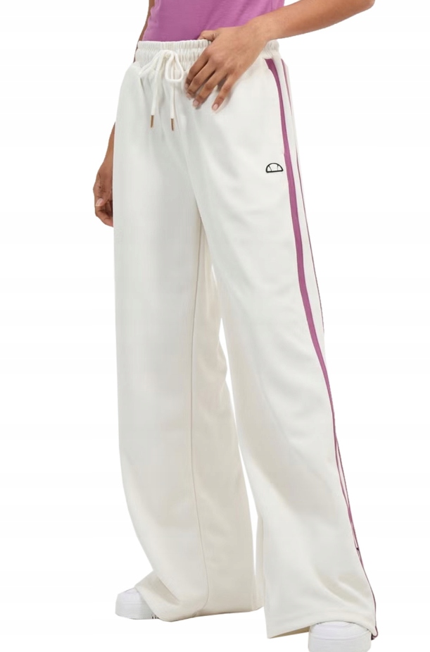 Ellesse Bílé Tepláky S Lampasem V Retro Stylu 36 Xta