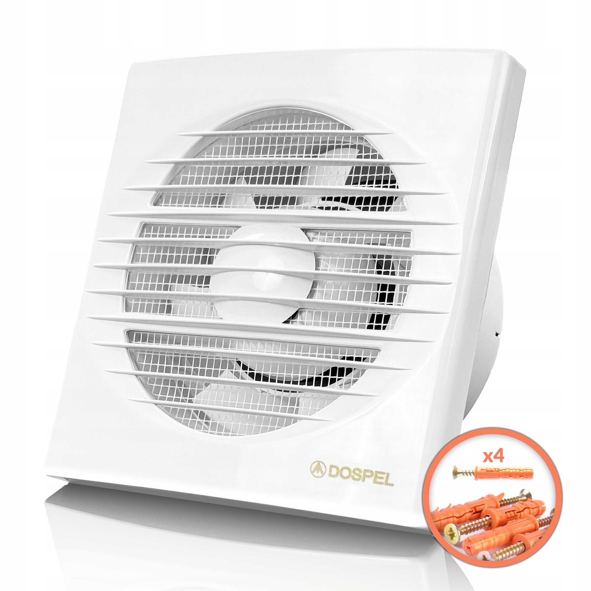 Wentylator łazienkowy domowy 120 mm łożyska kulkowe wydajny 150m3/h Dospel