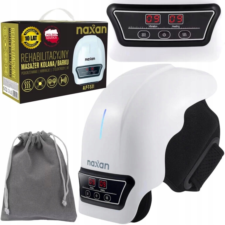 Masażer Kolana Naxan Rehabilitacyjny Podgrzewany Na Kolano Tens Ems