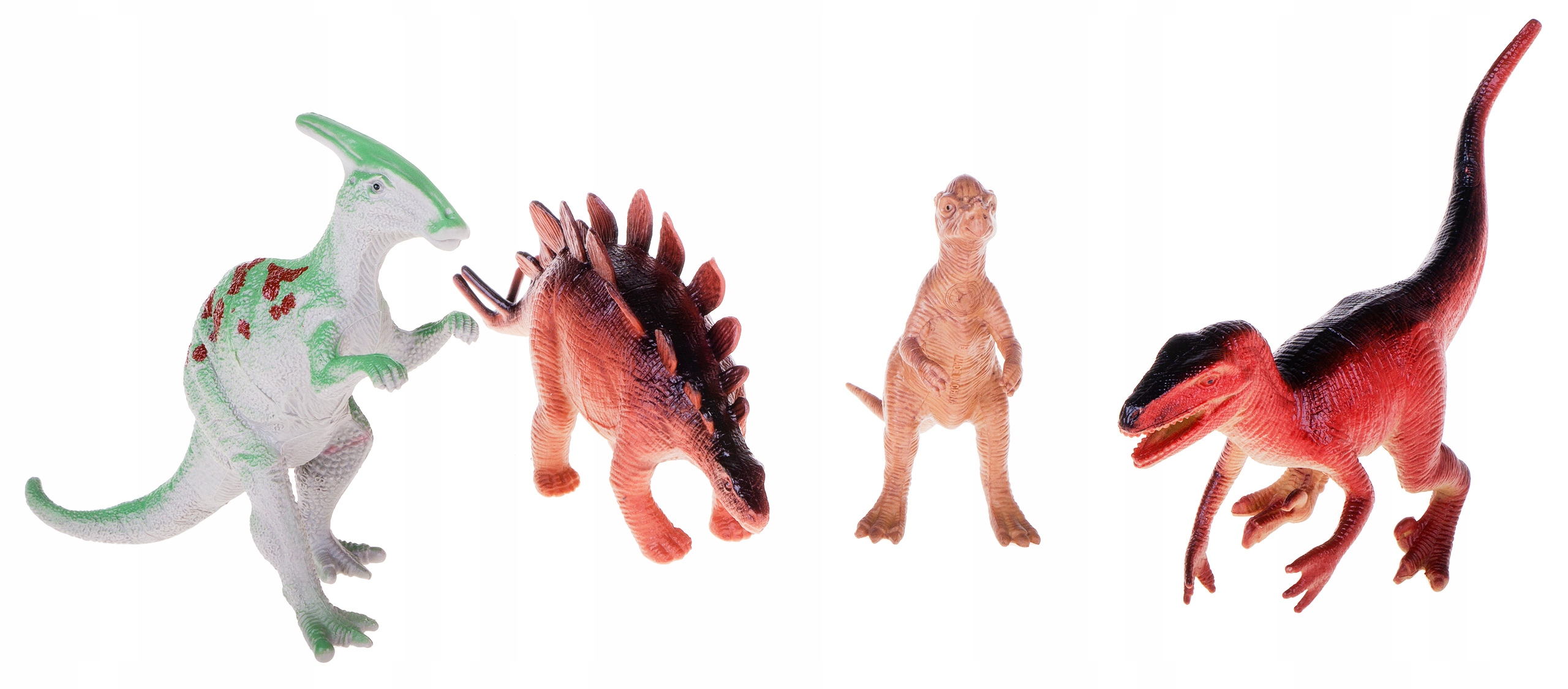 

Zestaw Dinozaurów 4 Szt Velociraptor Stegozaur