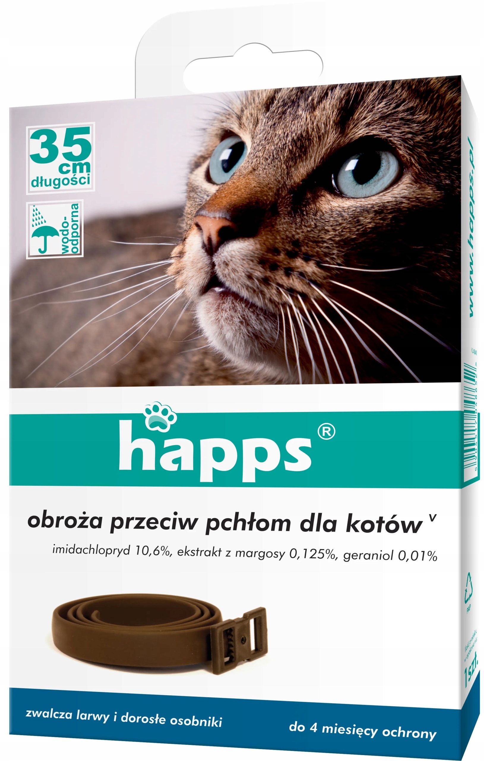 

Bros Happs Obroża Przeciw Pchłom Dla Kota Kotów