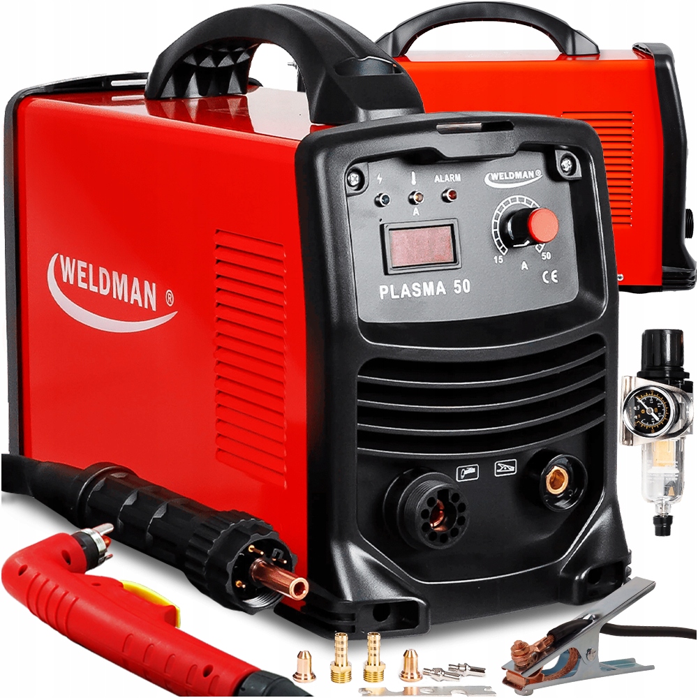 Przecinarka PLAZMOWA Weldman PLASMA 50 do cięcia metalu 22mm HF 230V