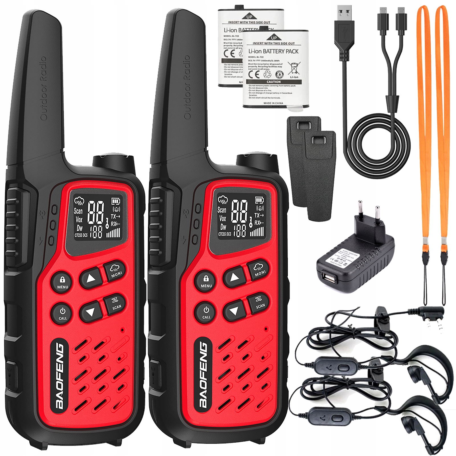 Krótkofalówka Baofeng BF-25E Red Twin