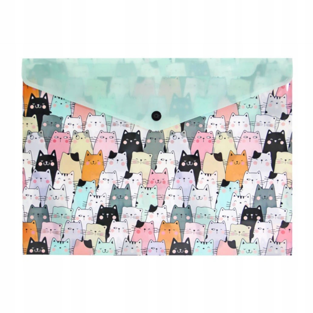 

Teczka kopertowa koperta na zatrzask A4 Pp koty