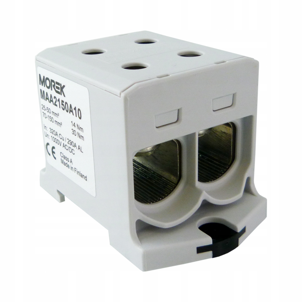 2x Univerzální svorka modrá 2xAl/Cu 25-150 mm² 1500V kolejnicová spojka Otl