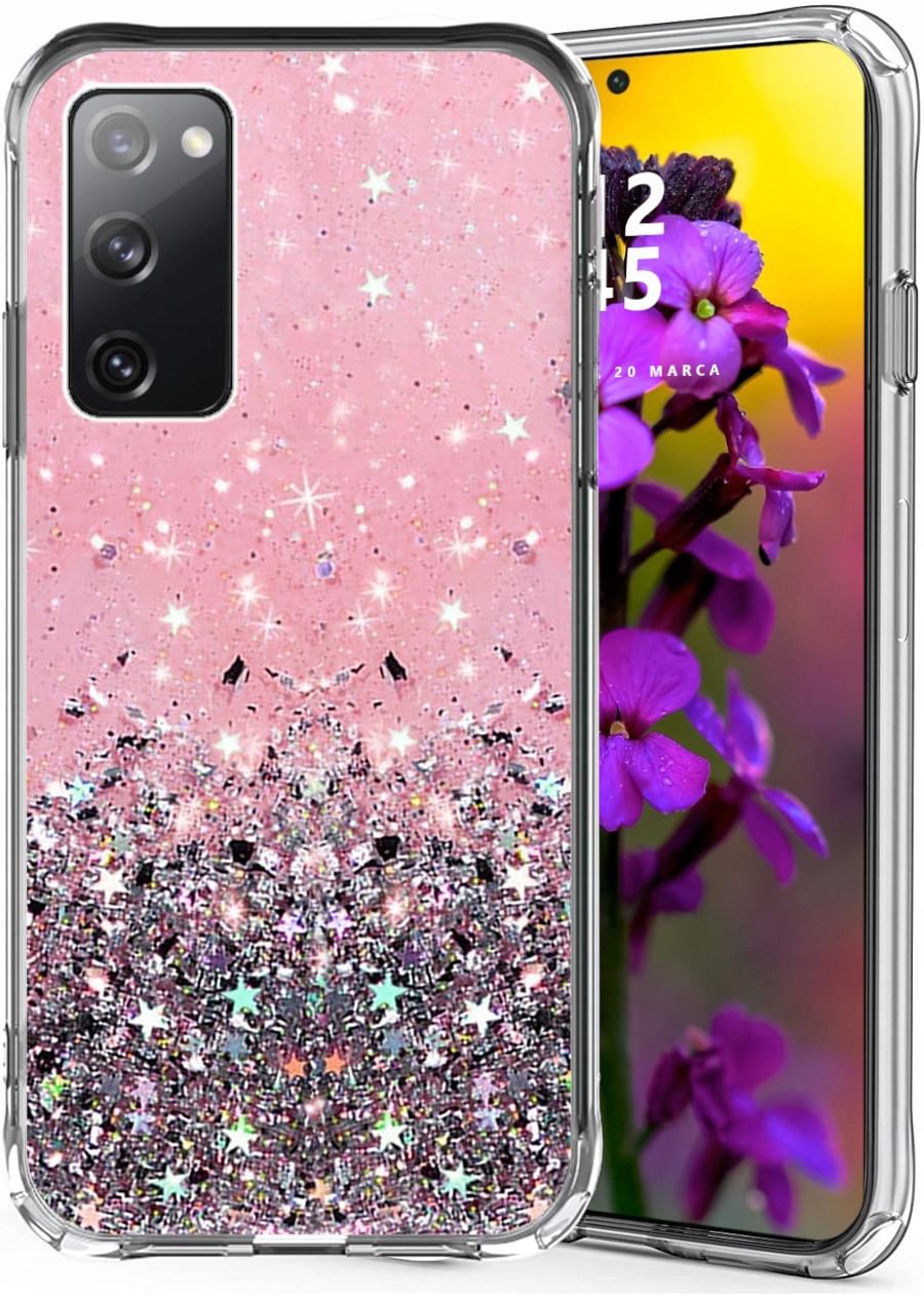 

Etui do Samsung S20 Fe Glitter Case Brokat Szkło