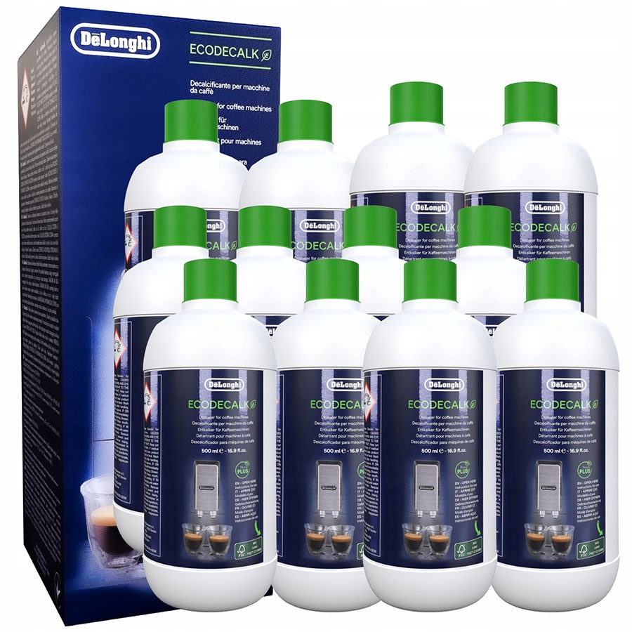 Sada 12 x originálnych odvápňovačov do kávovaru Delonghi EcoDecalk 500 ml