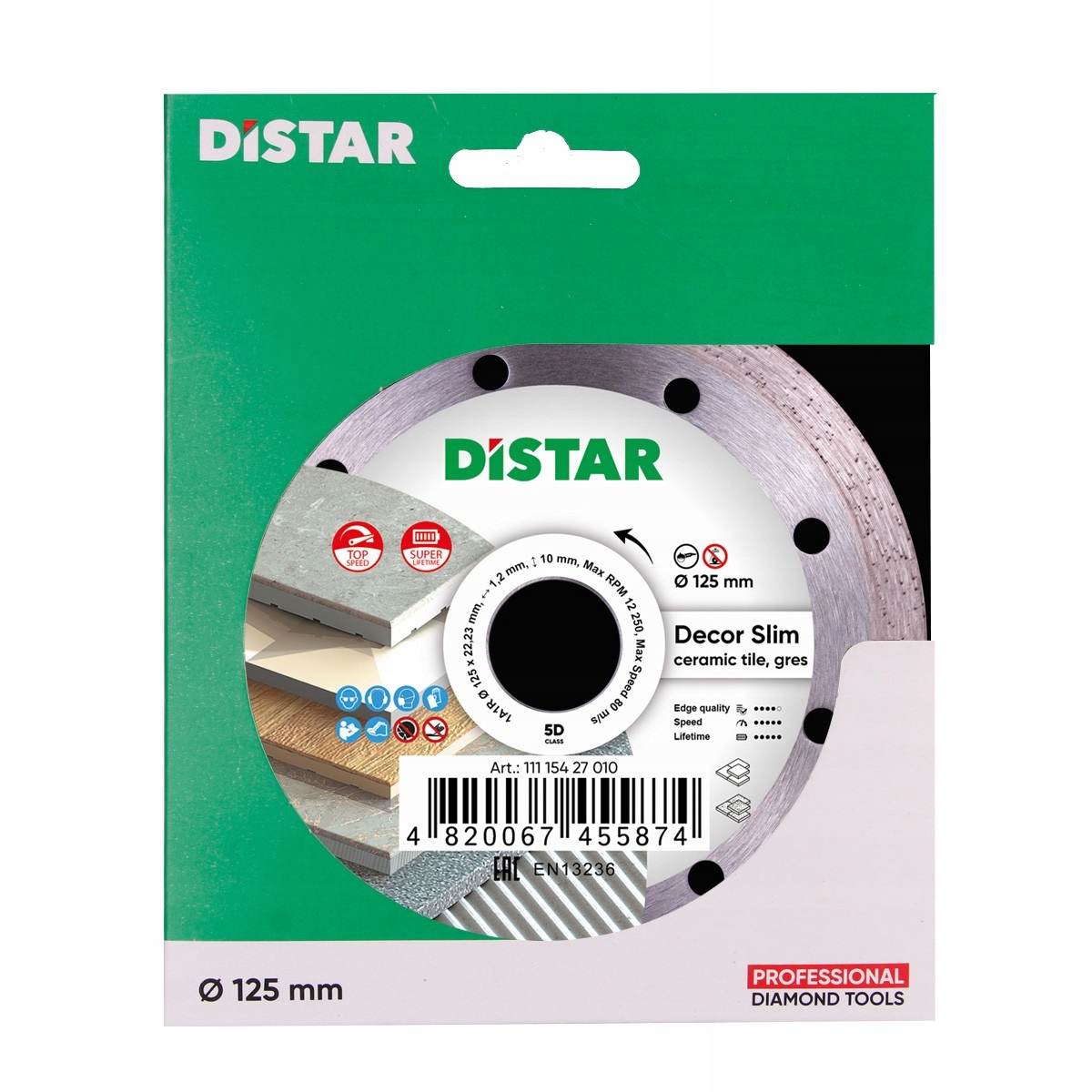 DiSTAR Decor Slim 5D Tarcza diamentowa 125mm