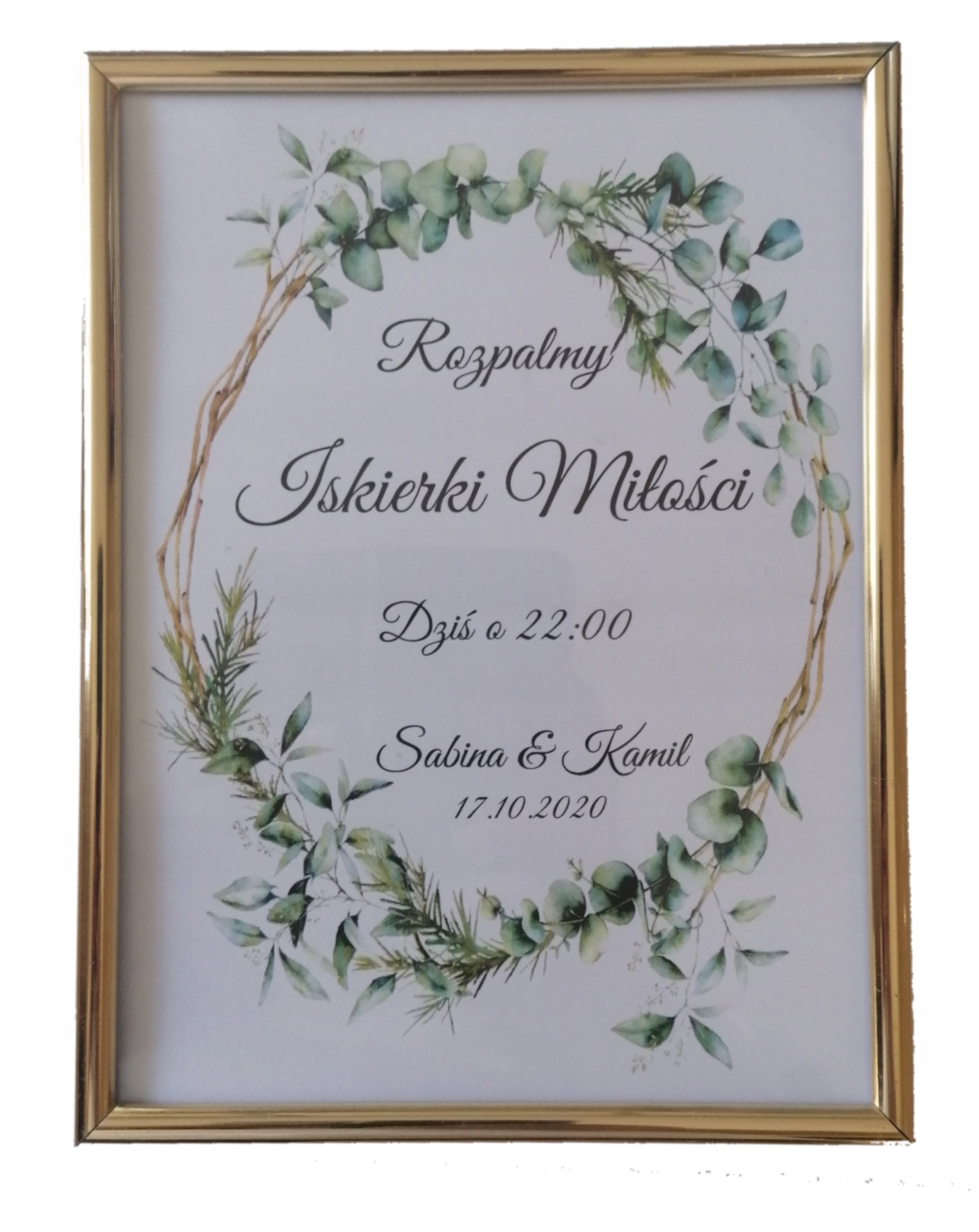 

Iskierki miłości ramka