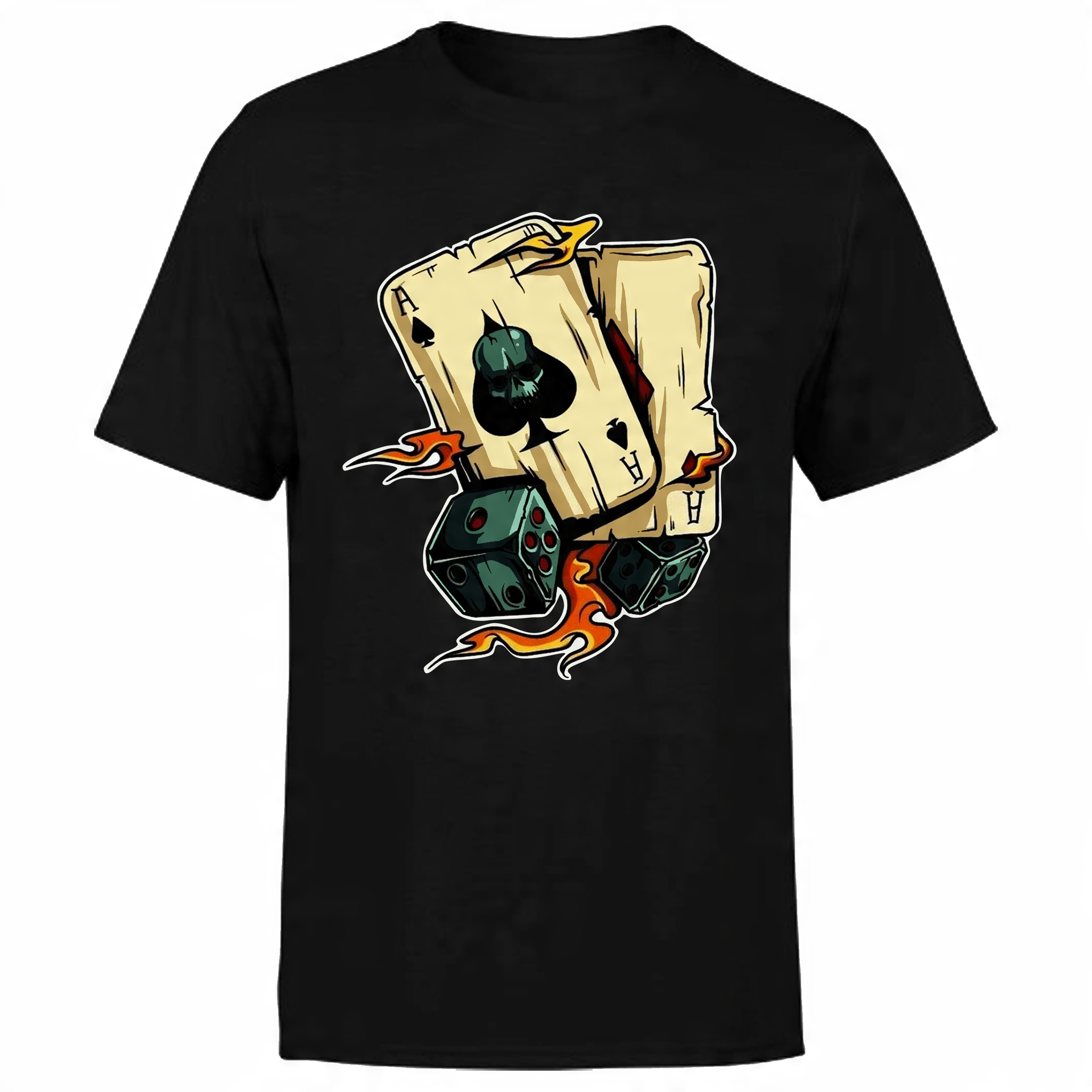 

T-shirt Męski Na Urodziny Karty Kości 5XL