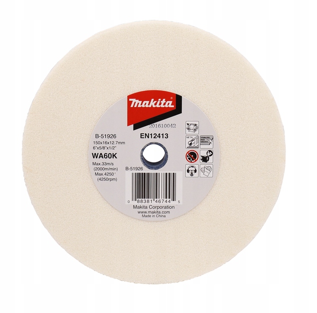 

Makita Kamień Szlifierski WA60K 150x16x12,7mm