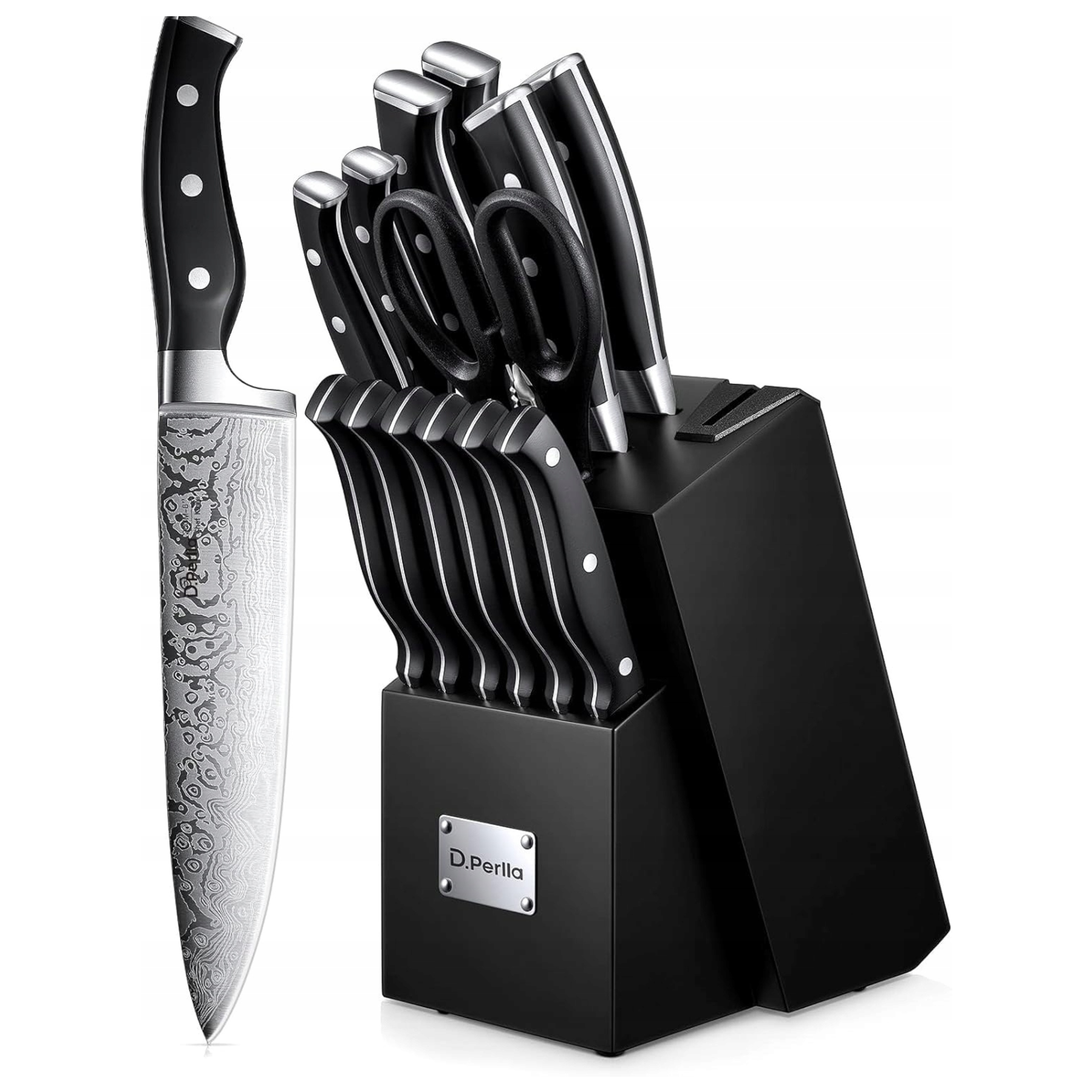 Sada Kuchynských Nožov D.Perlla – 14 Dielikov V Elegantnom Bloku