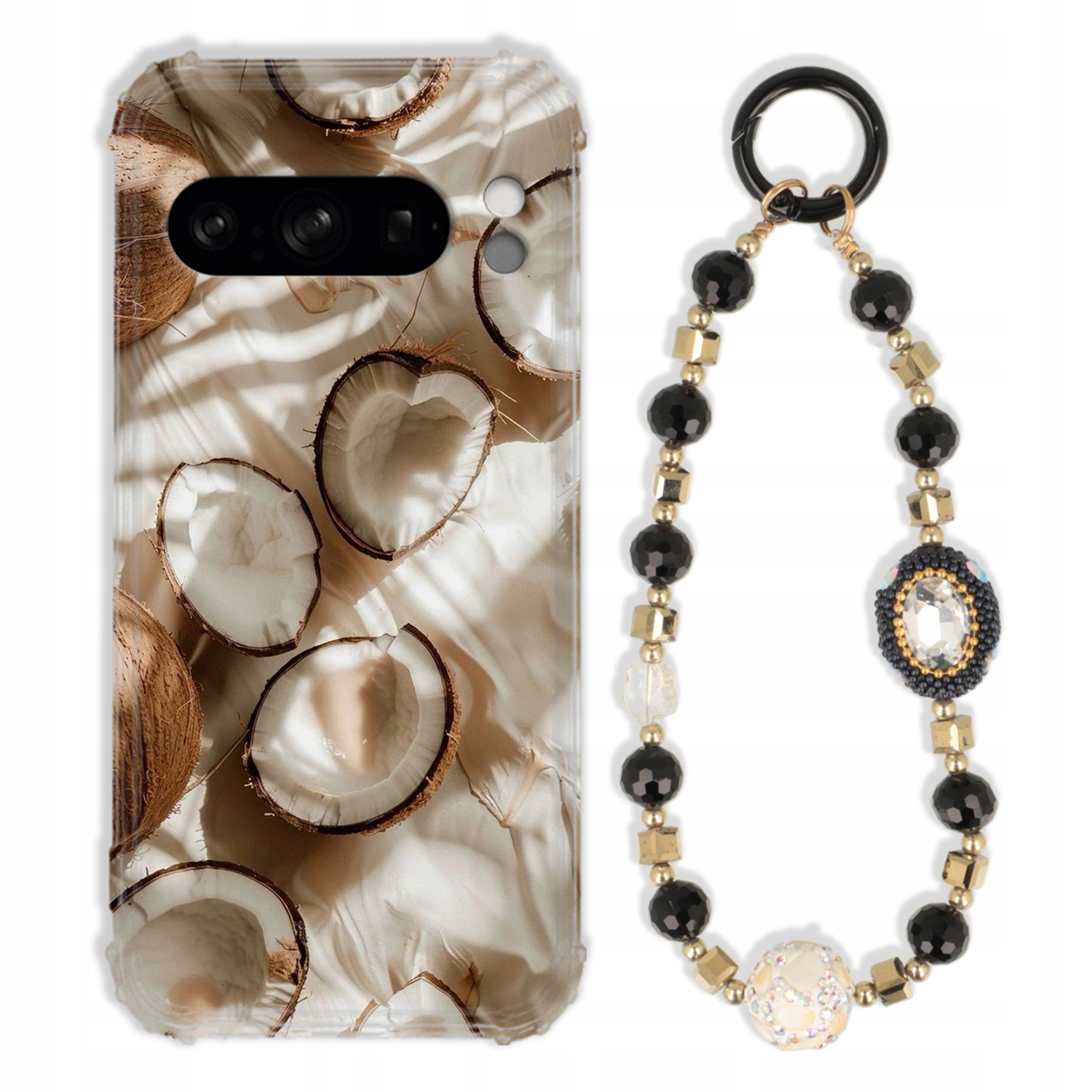 Puzdro Na Google Pixel 8 Pro Antishock Zirkóny Čierno Zlaté|odolné|silné