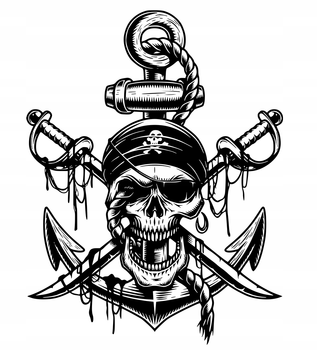 NAKLEJKA NA ŁÓDKĘ ŻAGLÓWKĘ BURTĘ PIRAT 94X122 951 EAN (GTIN) 5904024819912