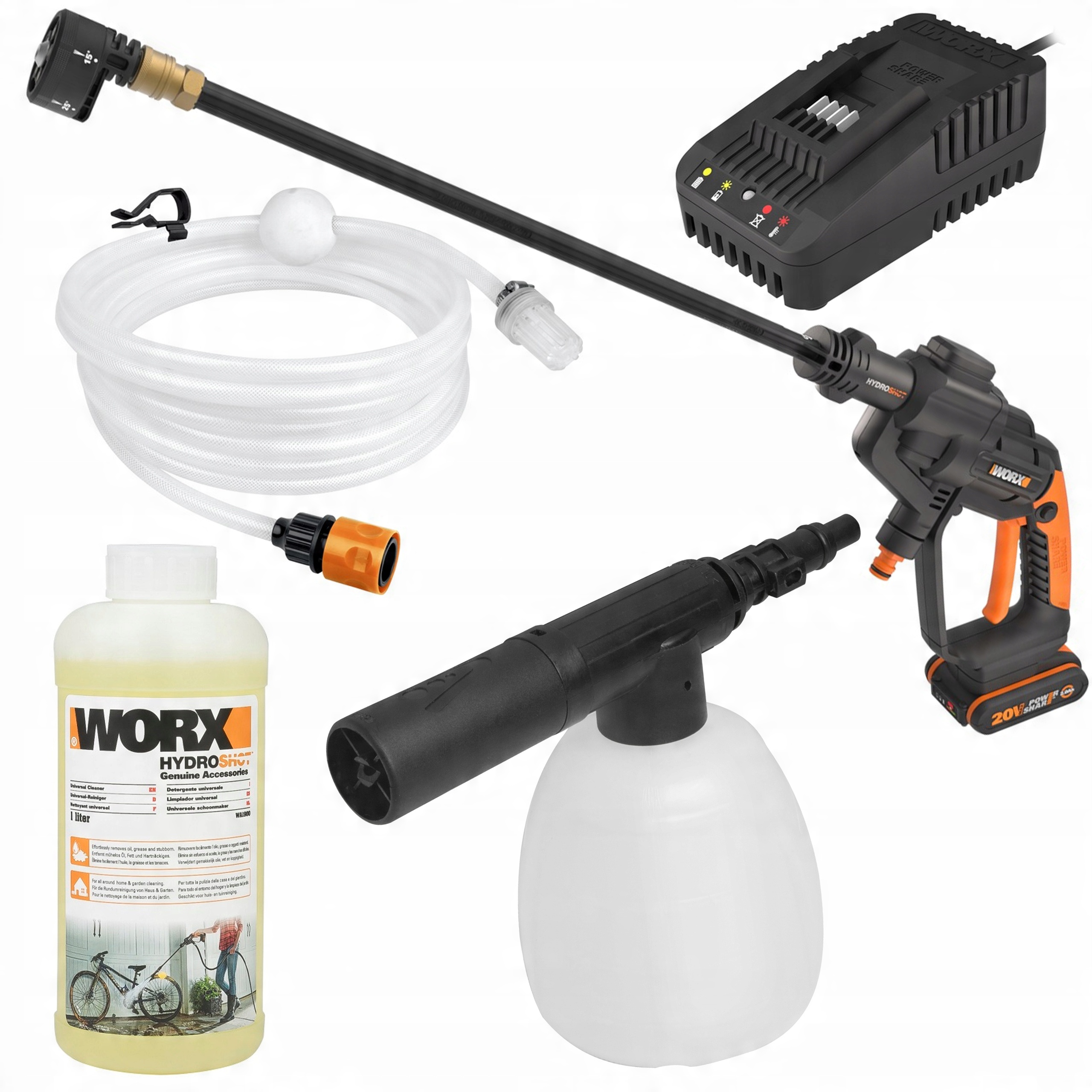 

Myjka akumulatorowa Worx WG620E Pojemnik Płyn